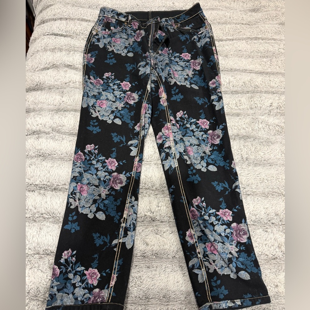 Floral reversible, darling jeans